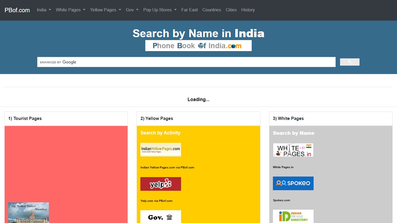 Phone Book of India.com +91 - Directory